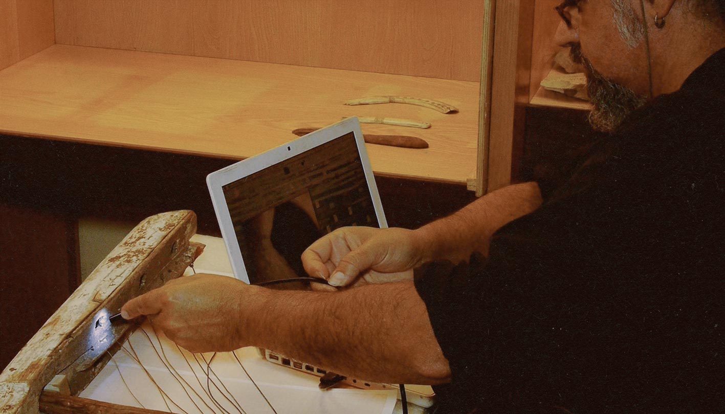 Professional studio recording setup for ancient instruments